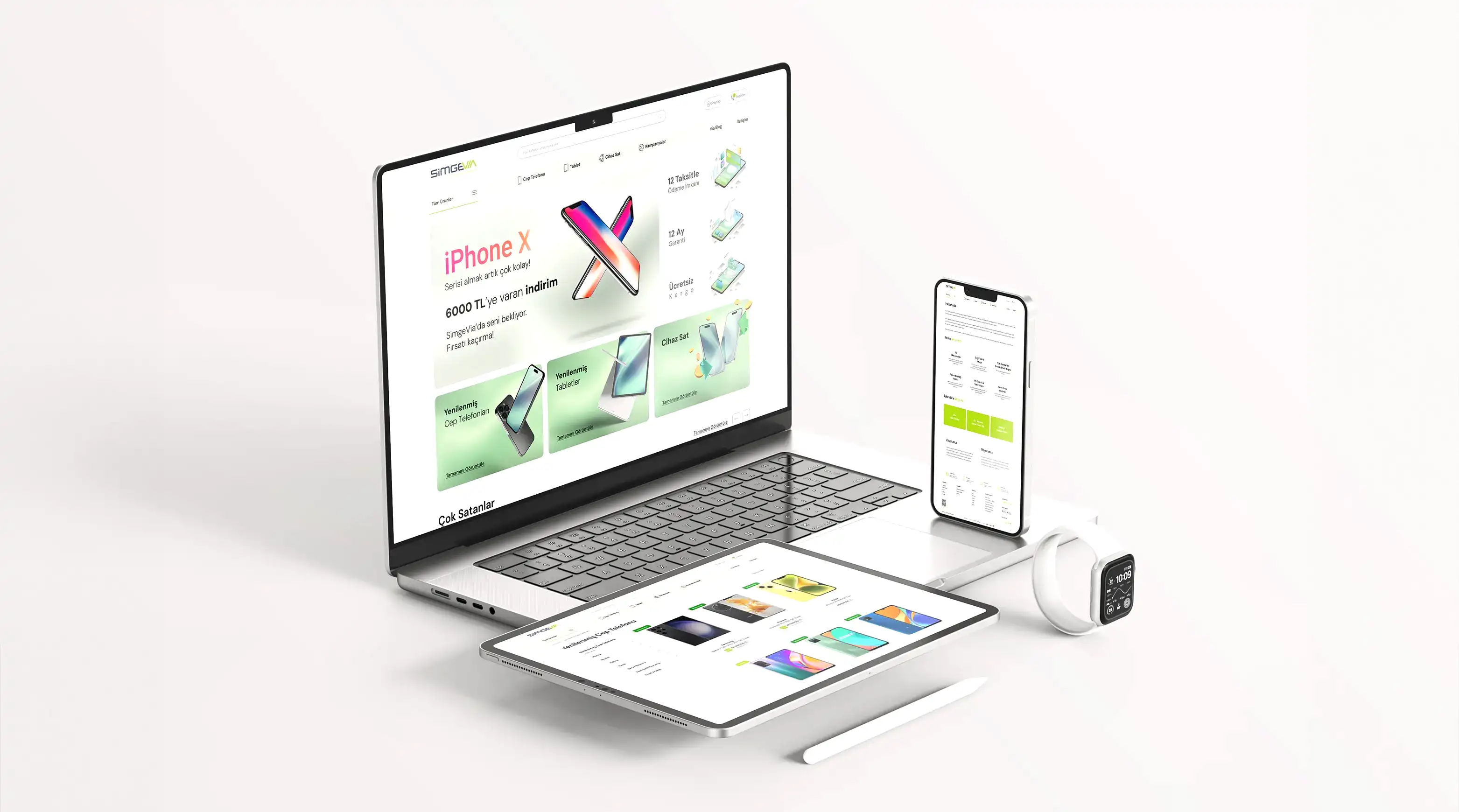 Simgevia E-Ticaret Arayüz Tasarım