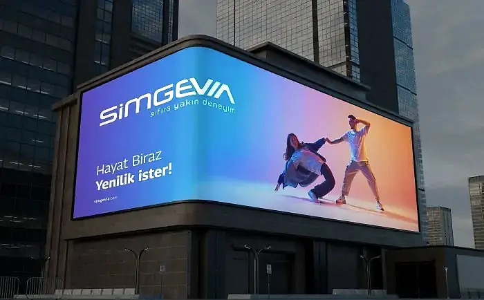 Simgevia Açıkhava reklamı 